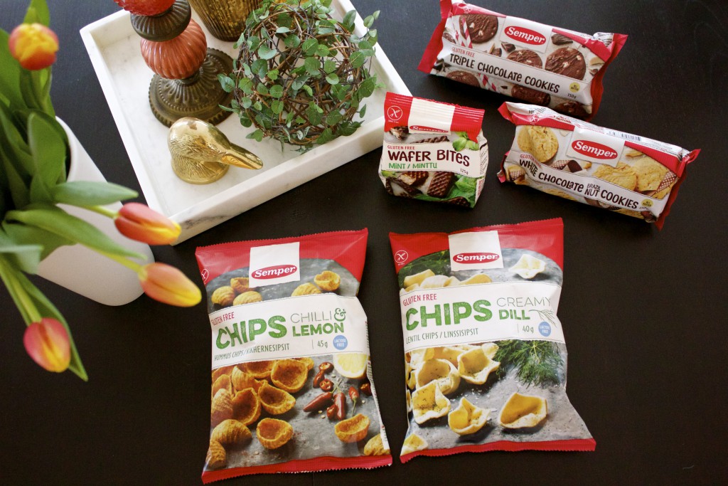 semper glutenfritt, chips, kex