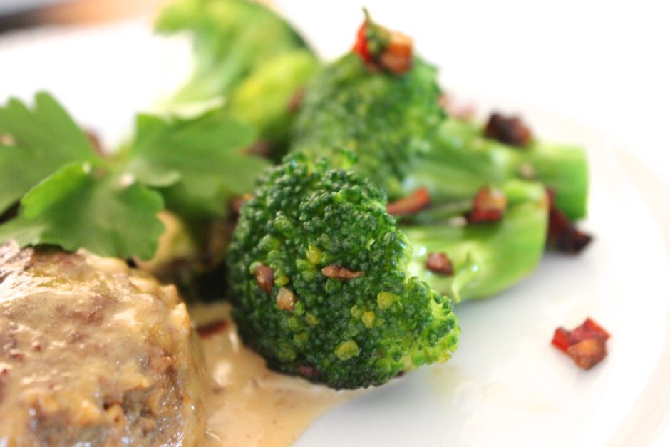Vitlök och chilifräst broccoli, lchf