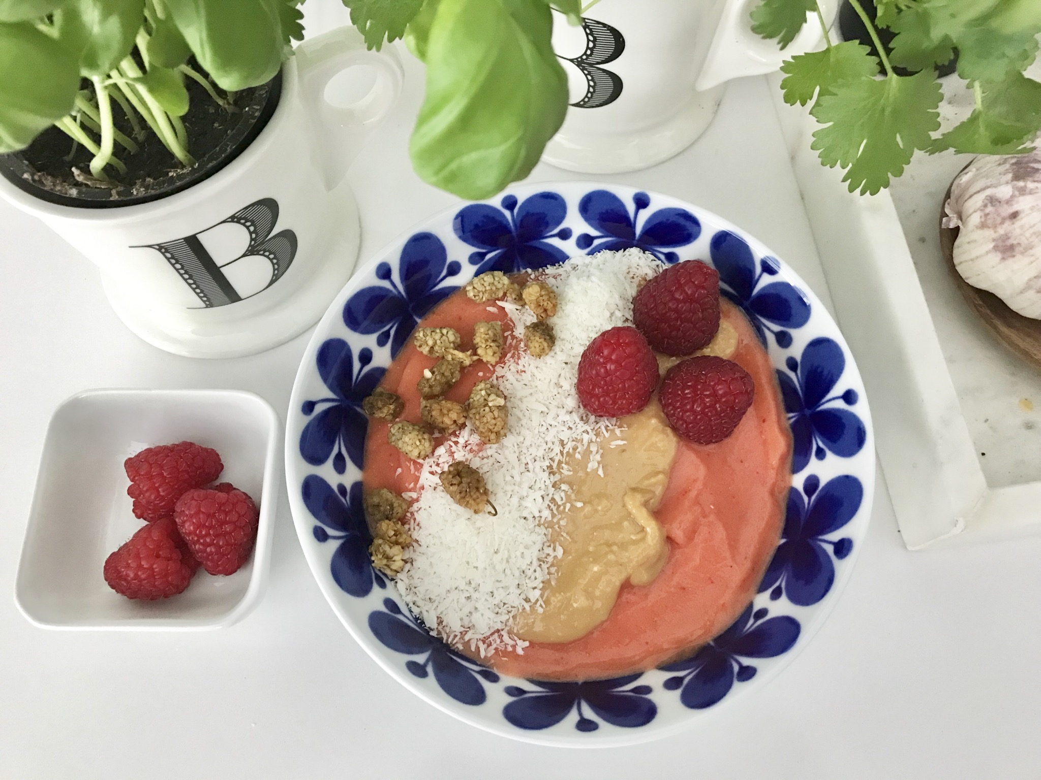 smoothiebowl med topping